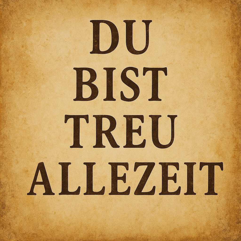 Du bist treu allezeit